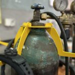 Zdjęcie przedstawia realizację wykonania konstrukcji stalowych